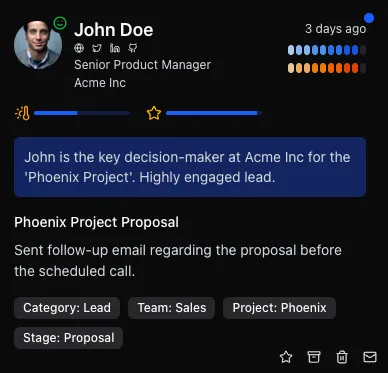 CRM-style Inbox